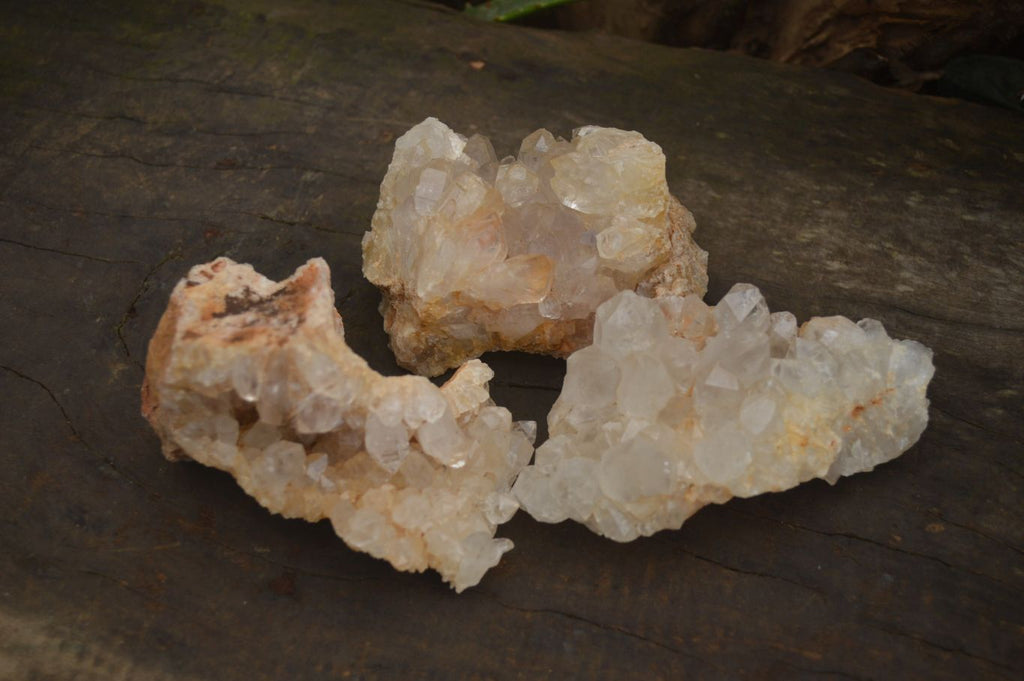 Natural Limonite Quartz Clusters x 12 From Solwezi, Zambia - Toprock Gemstones and Minerals 