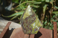 Polished Bastite Dragons Blood Stone Points x 2 From Tshipise, South Africa - Toprock Gemstones and Minerals 