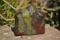 Polished Bastite Dragons Blood Stone Points x 2 From Tshipise, South Africa - Toprock Gemstones and Minerals 