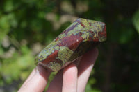 Polished Bastite Dragons Blood Stone Points x 2 From Tshipise, South Africa - Toprock Gemstones and Minerals 