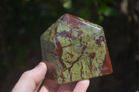 Polished Bastite Dragons Blood Stone Points x 2 From Tshipise, South Africa - Toprock Gemstones and Minerals 