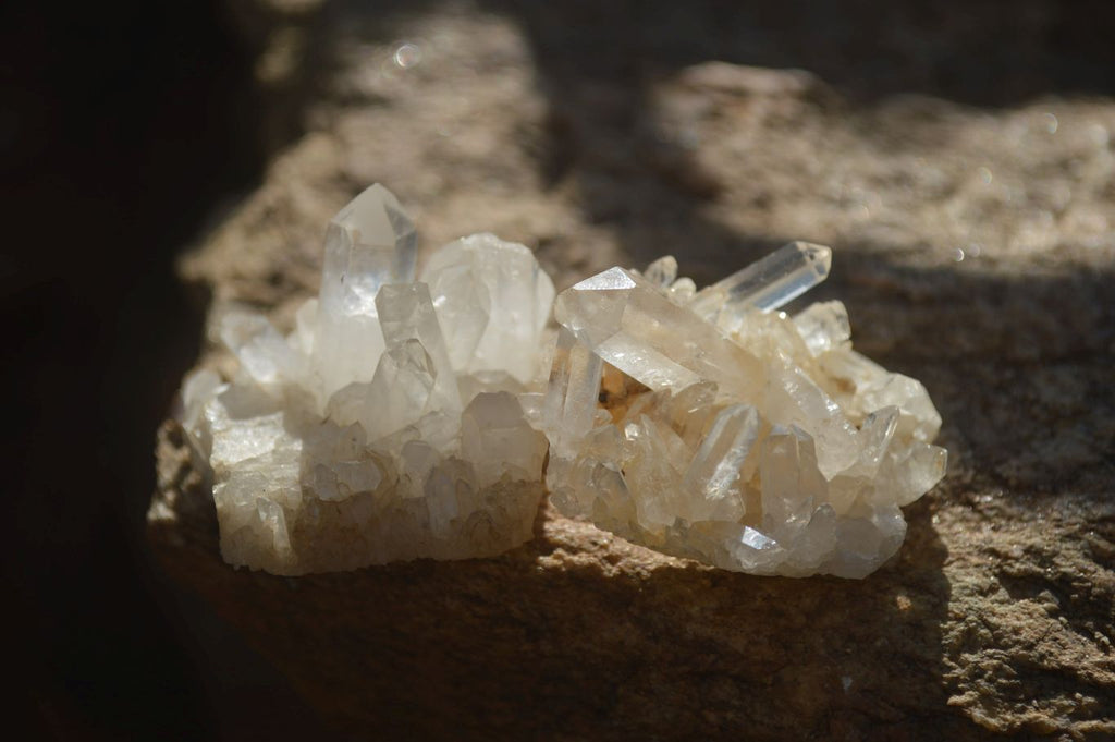 Natural Clear Quartz Clusters x 20 From Madagascar - Toprock Gemstones and Minerals 