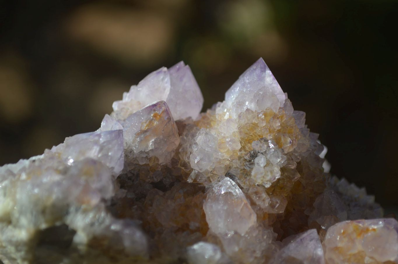 Natural Ametrine Spirit Quartz Clusters x 4 From Boekenhouthoek, South Africa - Toprock Gemstones and Minerals 
