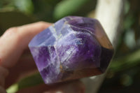 Polished Chevron Amethyst Crystals x 4 From Zambia - Toprock Gemstones and Minerals 