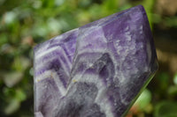 Polished Chevron Amethyst Crystals x 4 From Zambia - Toprock Gemstones and Minerals 