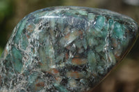 Polished Rare Emerald Mica In Matrix Standing Free Forms x 3 From Mutoko, Zimbabwe - Toprock Gemstones and Minerals 