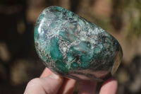 Polished Rare Emerald Mica In Matrix Standing Free Forms x 3 From Mutoko, Zimbabwe - Toprock Gemstones and Minerals 