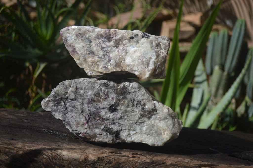 Natural Rubellite Pink Tourmaline Matrix Specimens x 2 From Ambatondrazaka, Madagascar - Toprock Gemstones and Minerals 