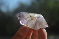 Polished Smokey Amethyst Window Quartz Crystals x 12 From Akansobe, Madagascar - Toprock Gemstones and Minerals 