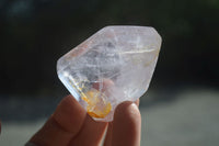 Polished Smokey Amethyst Window Quartz Crystals x 12 From Akansobe, Madagascar - Toprock Gemstones and Minerals 