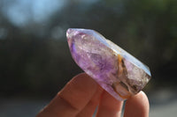 Polished Smokey Amethyst Window Quartz Crystals x 12 From Akansobe, Madagascar - Toprock Gemstones and Minerals 