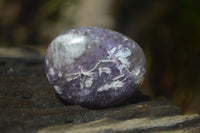 Polished Lepidolite with Pink Rubellite Palm Stones x 26 From Ambatondrazaka, Madagascar - Toprock Gemstones and Minerals 