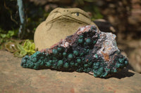 Natural Ball Malachite On Quartz Matrix Specimen x 1 From Kambove, Congo - Toprock Gemstones and Minerals 
