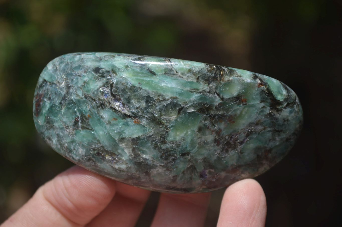 Polished Rare Emerald Mica In Matrix Free Forms x 6 From Mutoko, Zimbabwe - Toprock Gemstones and Minerals 