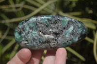 Polished Rare Emerald Mica In Matrix Free Forms x 6 From Mutoko, Zimbabwe - Toprock Gemstones and Minerals 