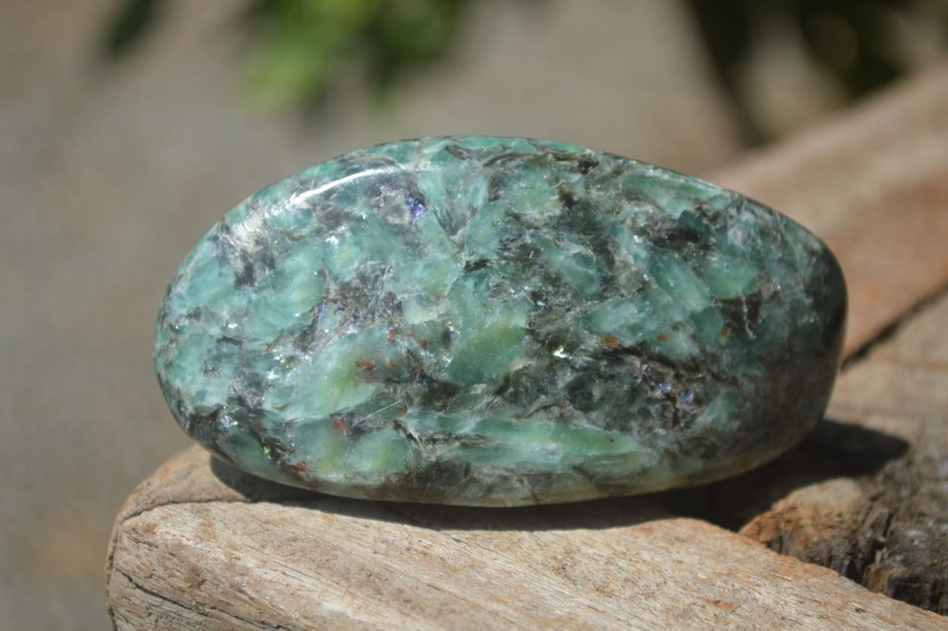 Polished Rare Emerald Mica In Matrix Free Forms x 6 From Mutoko, Zimbabwe - Toprock Gemstones and Minerals 