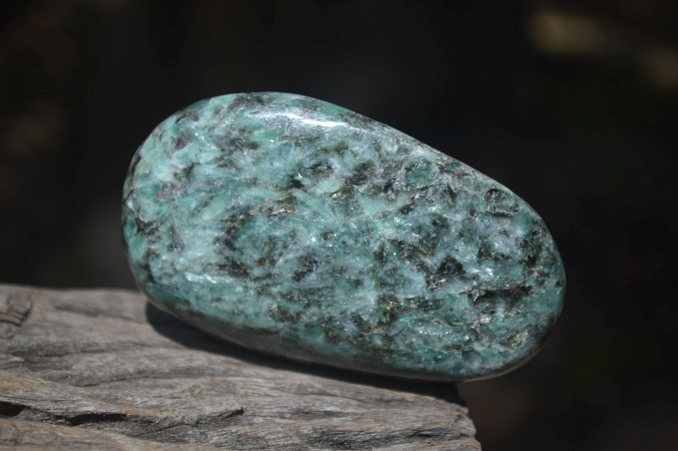Polished Rare Emerald Mica In Matrix Free Forms x 6 From Mutoko, Zimbabwe - Toprock Gemstones and Minerals 