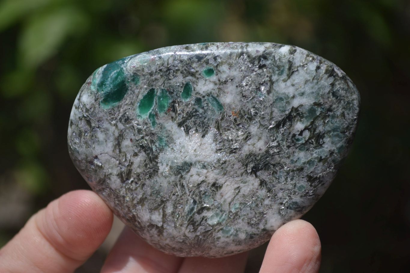 Polished Rare Emerald Mica In Matrix Free Forms x 6 From Mutoko, Zimbabwe - Toprock Gemstones and Minerals 