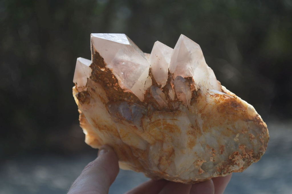 Natural Red Hematoid Quartz Clusters x 3 From Karoi, Zimbabwe - Toprock Gemstones and Minerals 