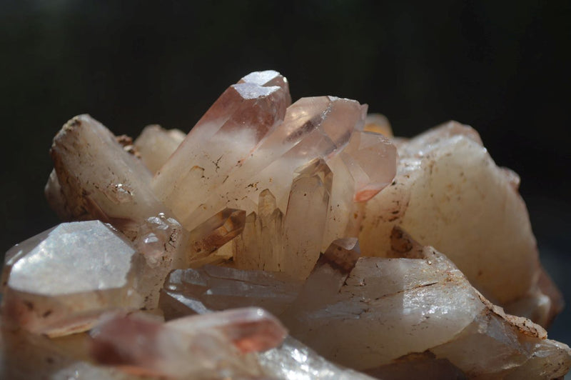 Natural Red Hematoid Quartz Clusters x 2 From Karoi, Zimbabwe - Toprock Gemstones and Minerals 