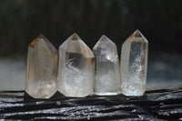 Polished Smokey Phantom Quartz Crystals x 12 From Madagascar - Toprock Gemstones and Minerals 