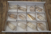Polished Smokey Phantom Quartz Crystals x 12 From Madagascar - Toprock Gemstones and Minerals 