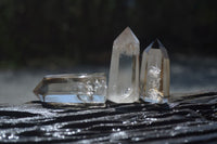Polished Smokey Phantom Quartz Crystals x 12 From Madagascar - Toprock Gemstones and Minerals 