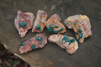 Natural Dioptase On Dolomite Specimens x 6 From Likasi, Congo - Toprock Gemstones and Minerals 