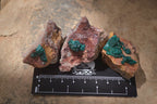Natural Dioptase On Dolomite Specimens x 6 From Likasi, Congo - Toprock Gemstones and Minerals 