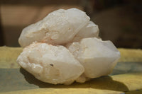 Natural Pineapple Candle Quartz Crystal Specimens x 3 Antsirabe, Madagascar - Toprock Gemstones and Minerals 
