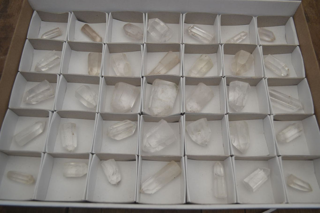 Polished Clear Quartz Crystals x 35 From Madagascar - Toprock Gemstones and Minerals 