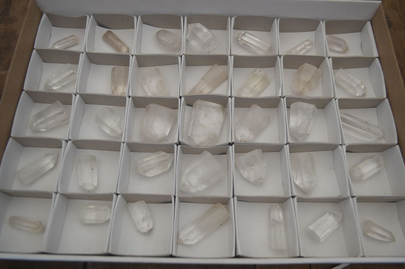 Polished Clear Quartz Crystals x 35 From Madagascar - Toprock Gemstones and Minerals 