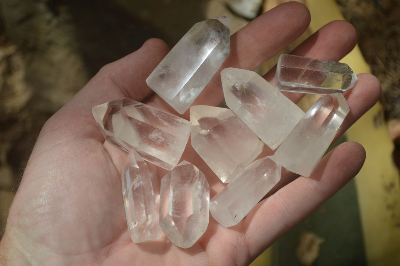 Polished Clear Quartz Crystals x 35 From Madagascar - Toprock Gemstones and Minerals 