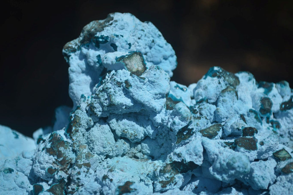 Natural Botryoidal Chrysocolla Specimen x 1 From Kulukuluku, Congo - Toprock Gemstones and Minerals 