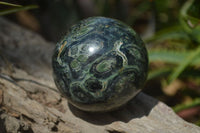 Polished Stromatolite Jasper Spheres x 3 From Katsepy, Madagascar