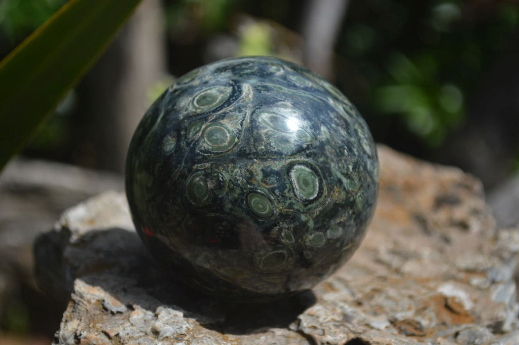 Polished Stromatolite Jasper Spheres x 3 From Katsepy, Madagascar - Toprock Gemstones and Minerals 