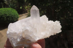 Natural Clear Quartz Crystal Clusters x 12 From Madagascar - Toprock Gemstones and Minerals 