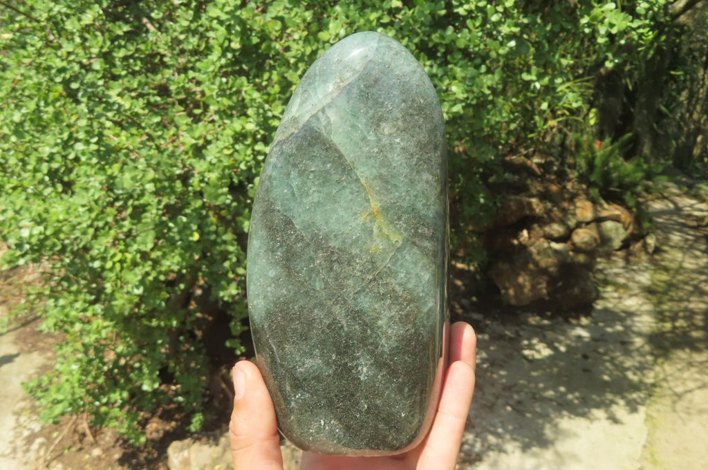 Polished Fuchsite Quartz Standing Free Form x 1 From Madagascar - Toprock Gemstones and Minerals 