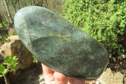 Polished Fuchsite Quartz Standing Free Form x 1 From Madagascar - Toprock Gemstones and Minerals 