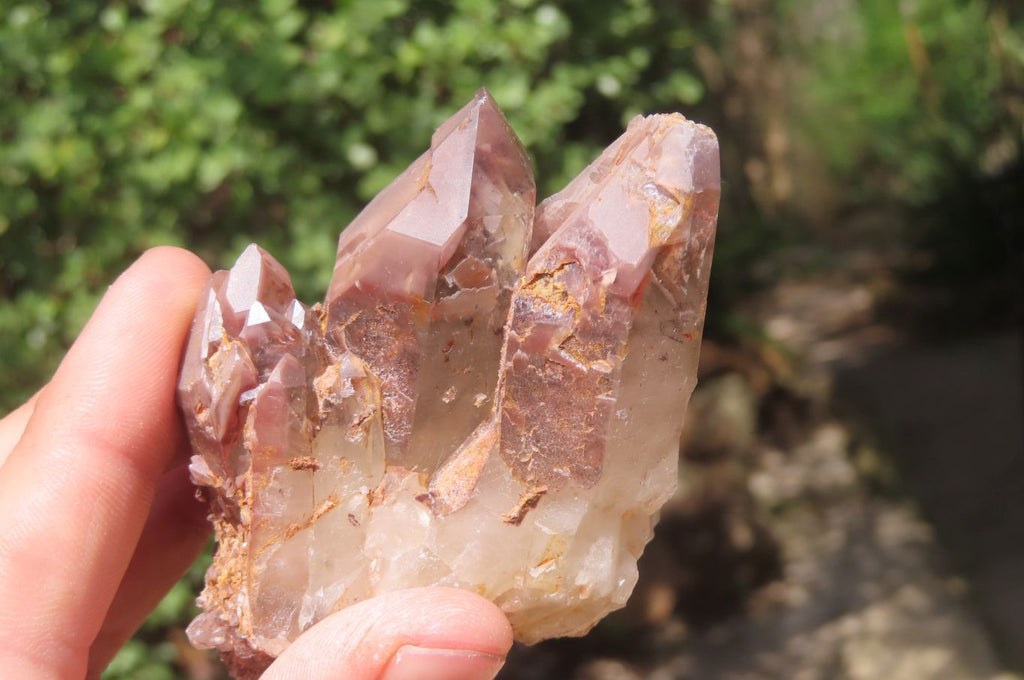 Natural Red Hematoid Quartz Clusters x 6 From Karoi, Zimbabwe - Toprock Gemstones and Minerals 