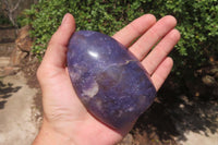 Polished Lepidolite with Pink Rubellite Standing Free Forms x 3 From Madagascar - Toprock Gemstones and Minerals 
