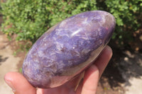 Polished Lepidolite with Pink Rubellite Standing Free Forms x 3 From Madagascar - Toprock Gemstones and Minerals 