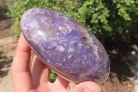Polished Lepidolite with Pink Rubellite Standing Free Forms x 3 From Madagascar - Toprock Gemstones and Minerals 