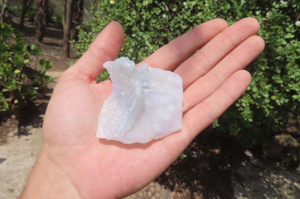Natural Etched Blue Chalcedony Specimens x 12 From Nsanje, Malawi - Toprock Gemstones and Minerals 
