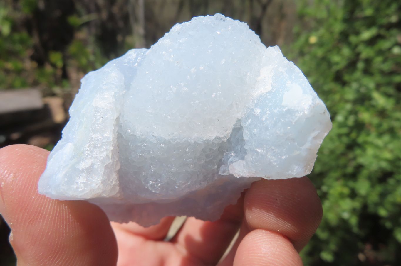 Natural Etched Blue Chalcedony Specimens x 12 From Nsanje, Malawi - Toprock Gemstones and Minerals 
