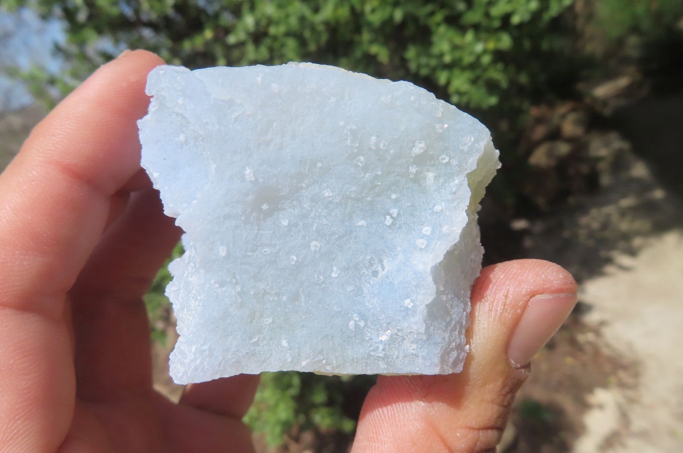 Natural Etched Blue Chalcedony Specimens x 12 From Nsanje, Malawi - Toprock Gemstones and Minerals 