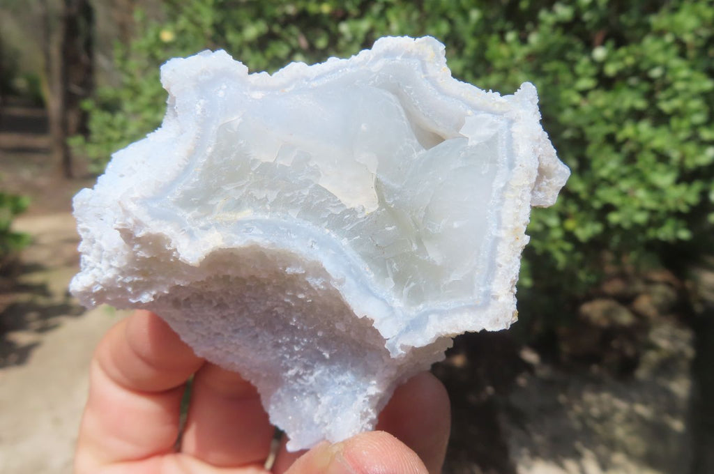 Natural Etched Blue Chalcedony Specimens x 12 From Nsanje, Malawi - Toprock Gemstones and Minerals 