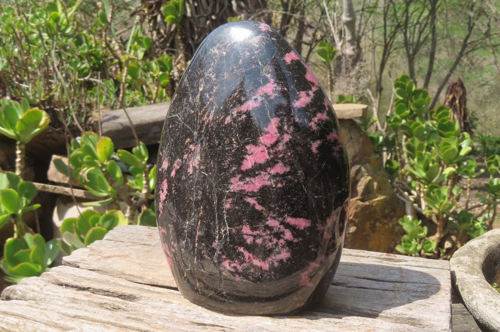 Polished Rhodonite Display Piece x 1 From Madagascar - Toprock Gemstones and Minerals 