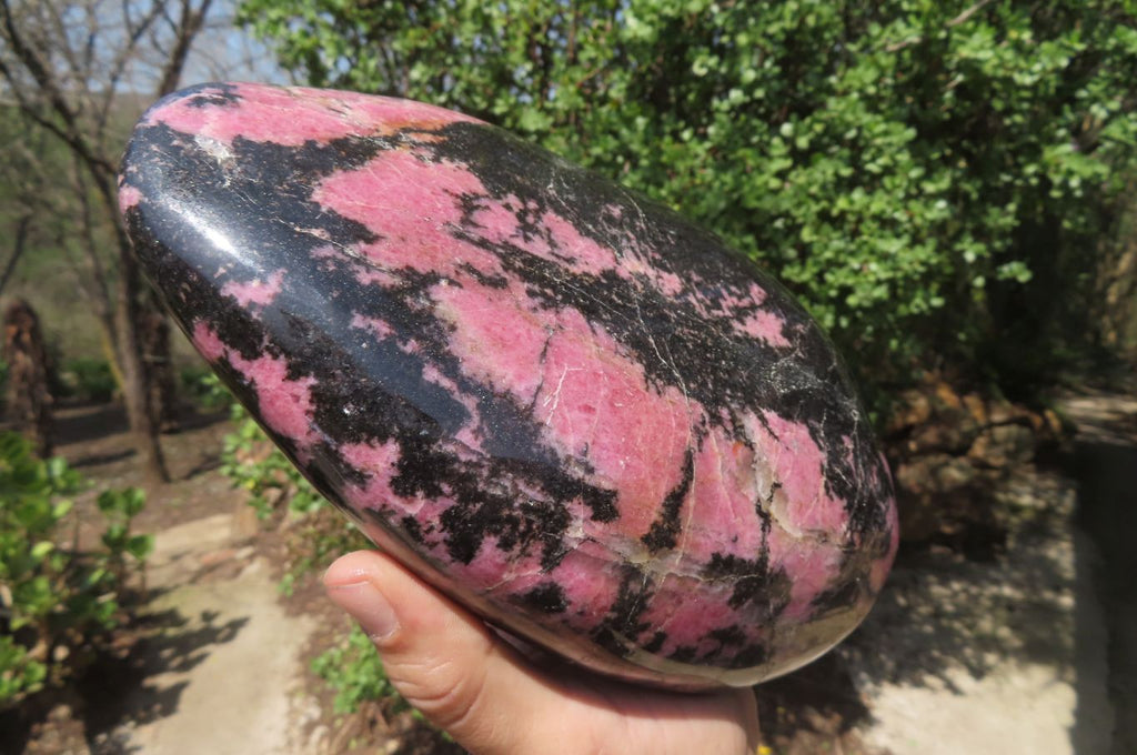 Polished Rhodonite Display Piece x 1 From Madagascar - Toprock Gemstones and Minerals 