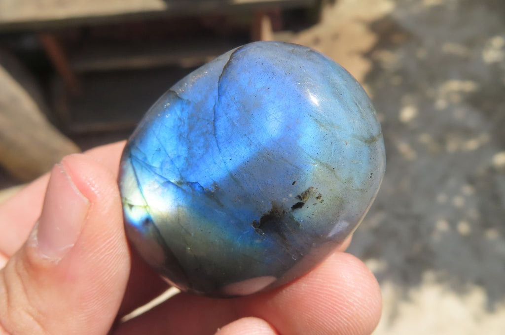 Polished Labradorite Palm Stones x 20 From Tulear, Madagascar - Toprock Gemstones and Minerals 